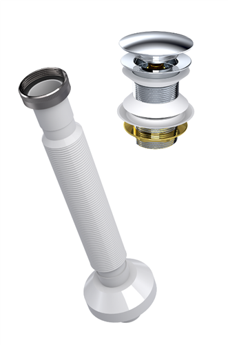 QUALİS POP UP SİFON METAL KAFA+M.SOMUNLU KÖRÜKLÜ